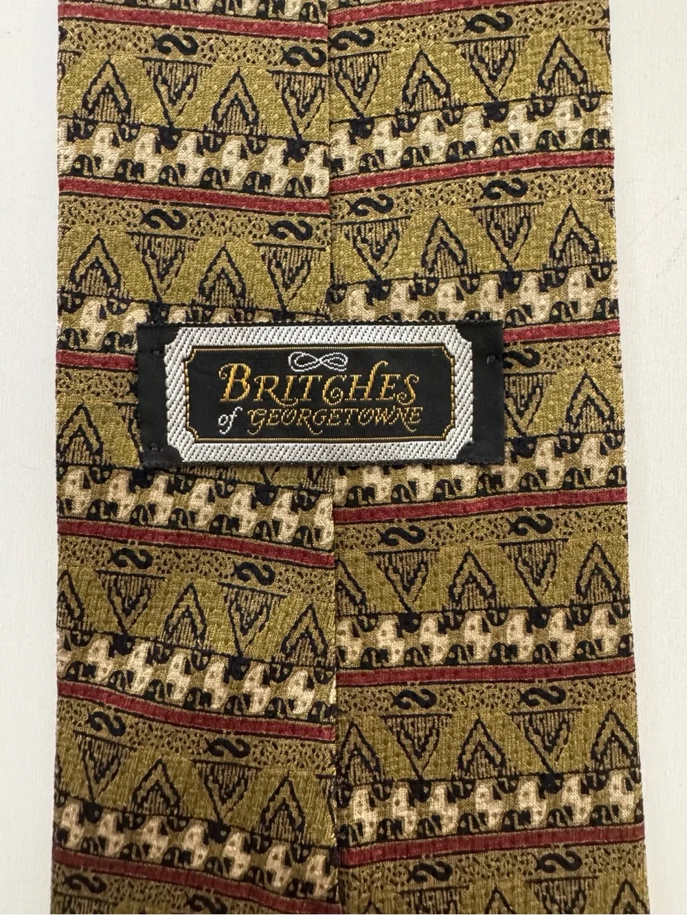 Vintage 90s Britches of Georgetowne Silk Tie